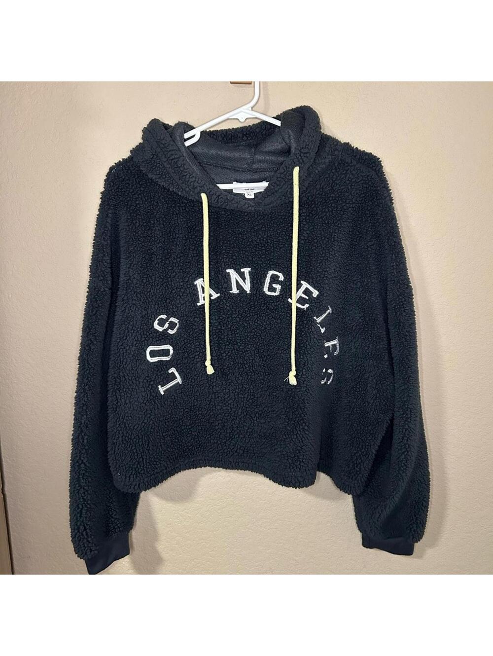 Los Angeles Grayson Threads Sherpa Gray Hoodie